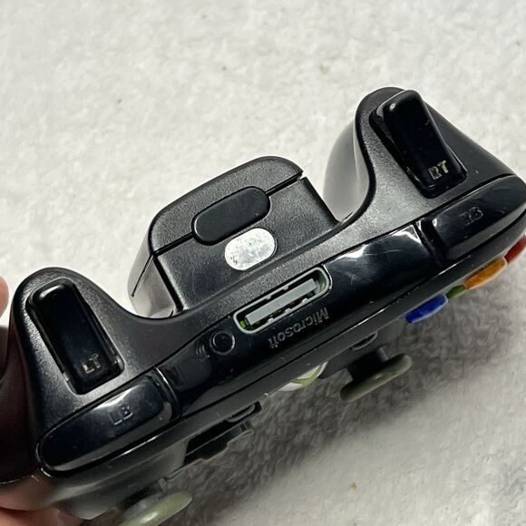 Official OEM Microsoft Xbox 360 Wireless Controller Black Grey - Picture 5 of 8